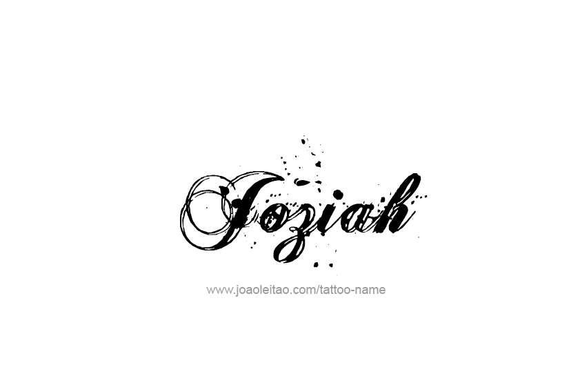 Tattoo Design  Name Joziah   