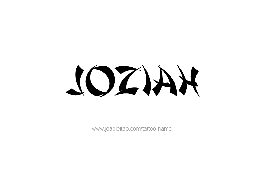 Tattoo Design  Name Joziah