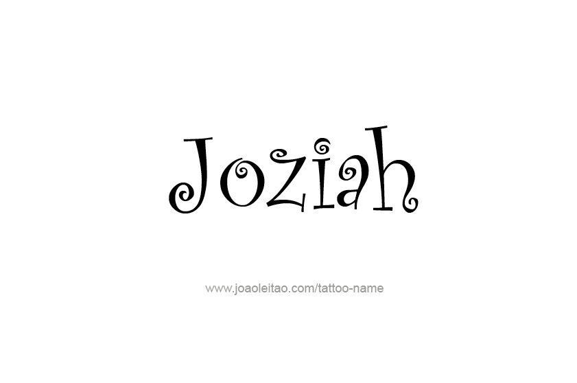 Tattoo Design  Name Joziah   