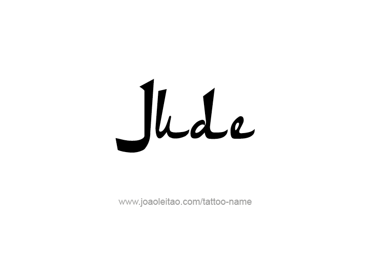 Tattoo Design  Name Jude   