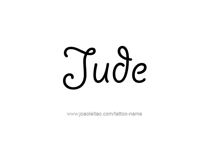 Tattoo Design  Name Jude   