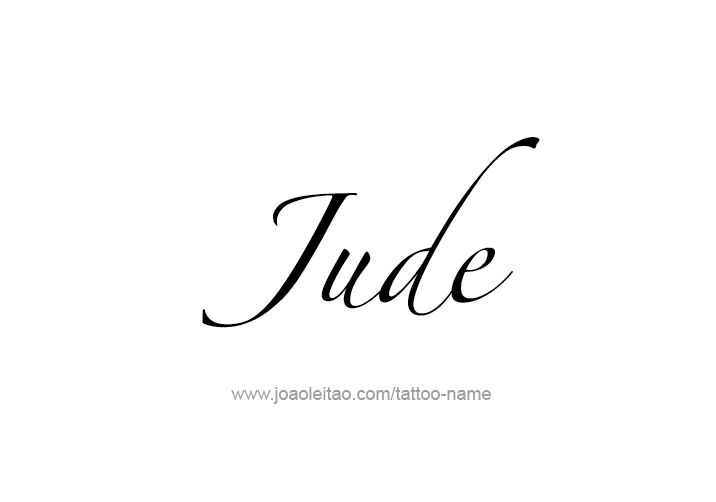 Tattoo Design  Name Jude   