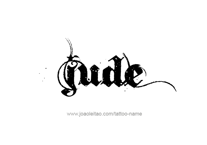 Tattoo Design  Name Jude   