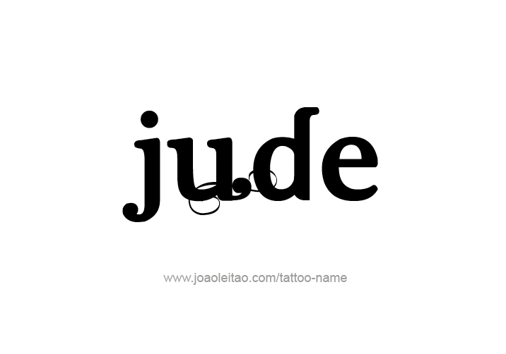 Tattoo Design  Name Jude   