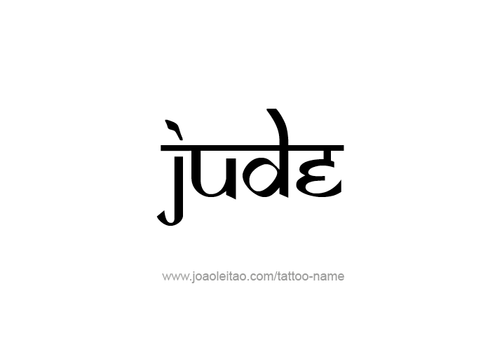 Tattoo Design  Name Jude   