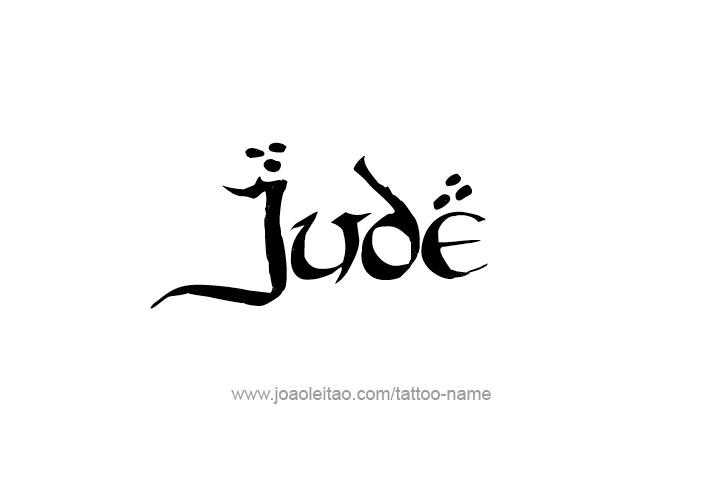 Tattoo Design  Name Jude   