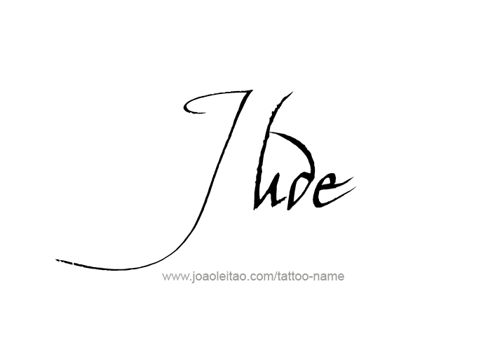 Tattoo Design  Name Jude   