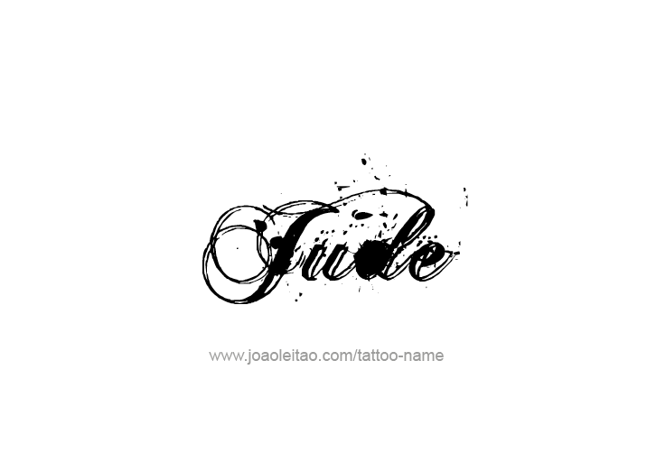 Tattoo Design  Name Jude   