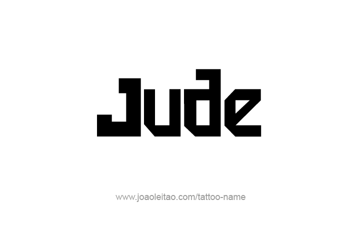 Tattoo Design  Name Jude   