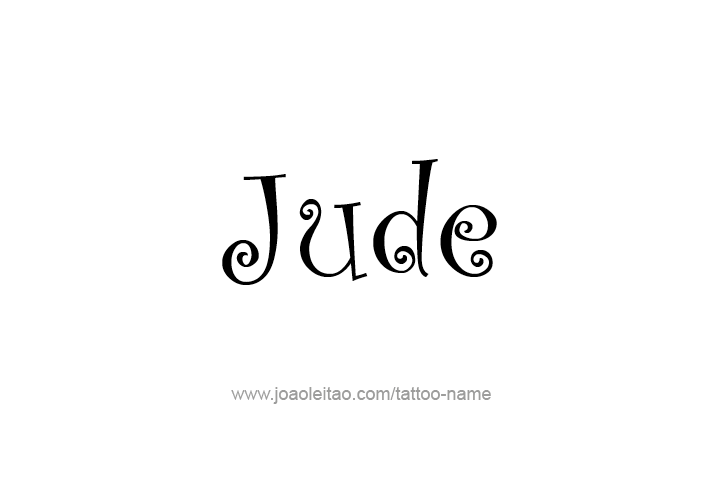 Tattoo Design  Name Jude   