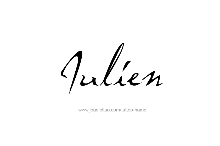 Tattoo Design  Name Julien   