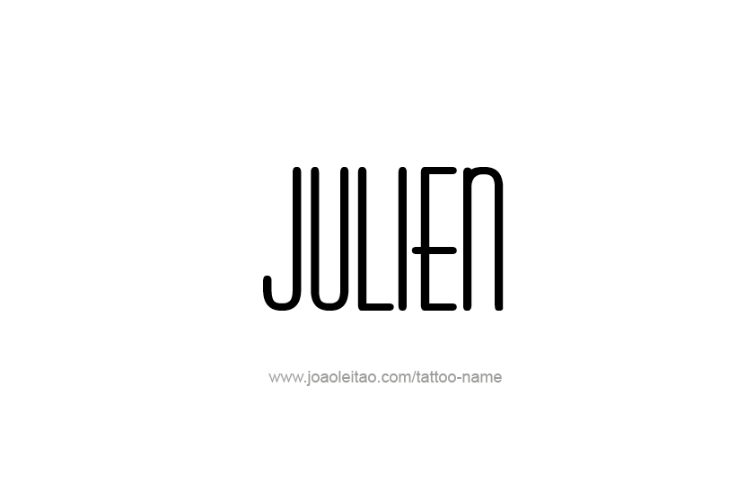 Tattoo Design  Name Julien   