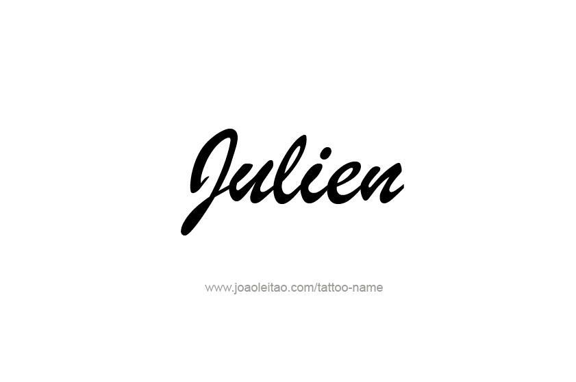 Tattoo Design  Name Julien   