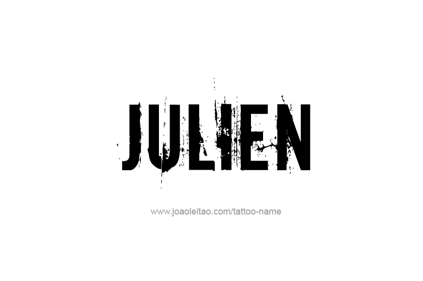 Tattoo Design  Name Julien   