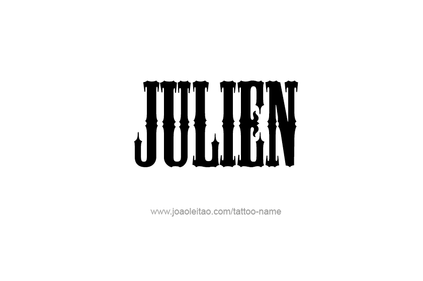 Tattoo Design  Name Julien   