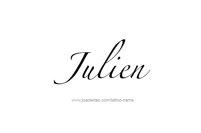 Tattoo Design  Name Julien   