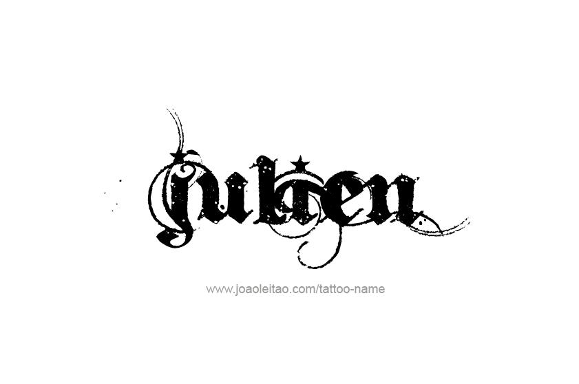 Tattoo Design  Name Julien   