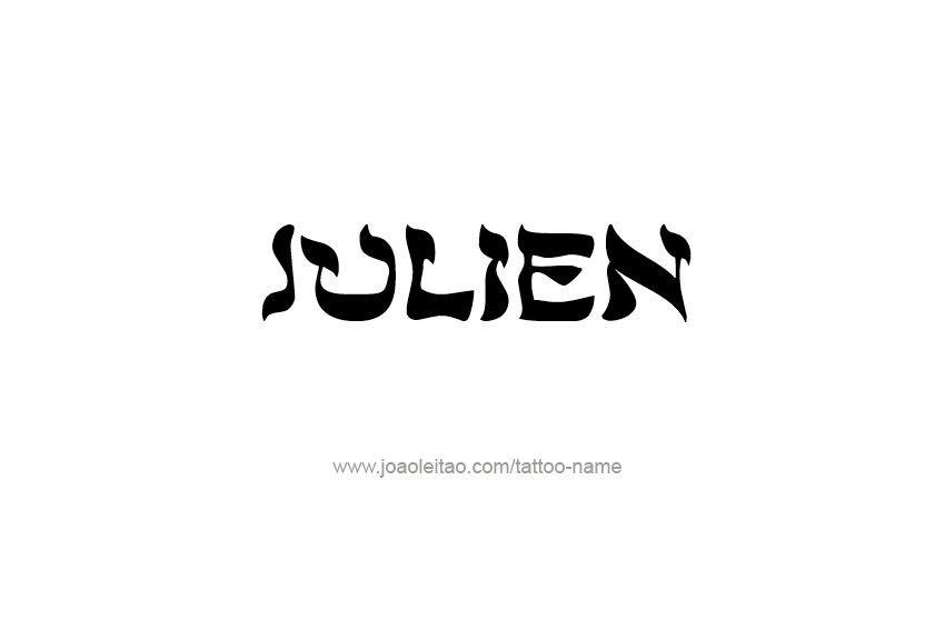 Tattoo Design  Name Julien   