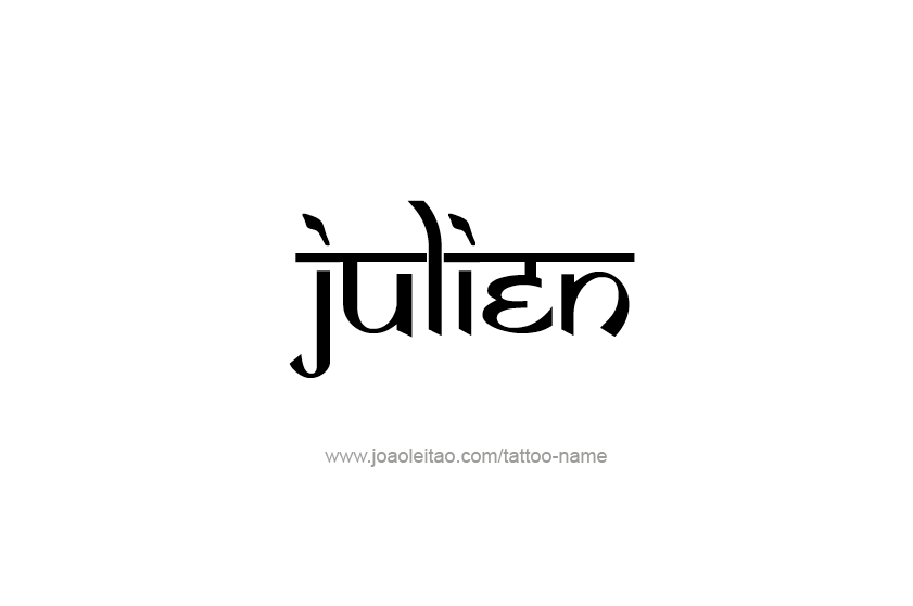 Tattoo Design  Name Julien   