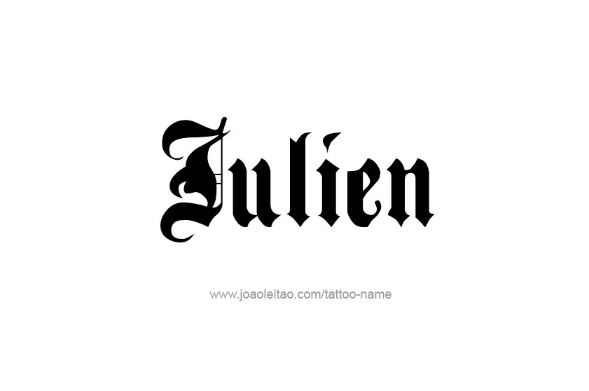 Tattoo Design  Name Julien   