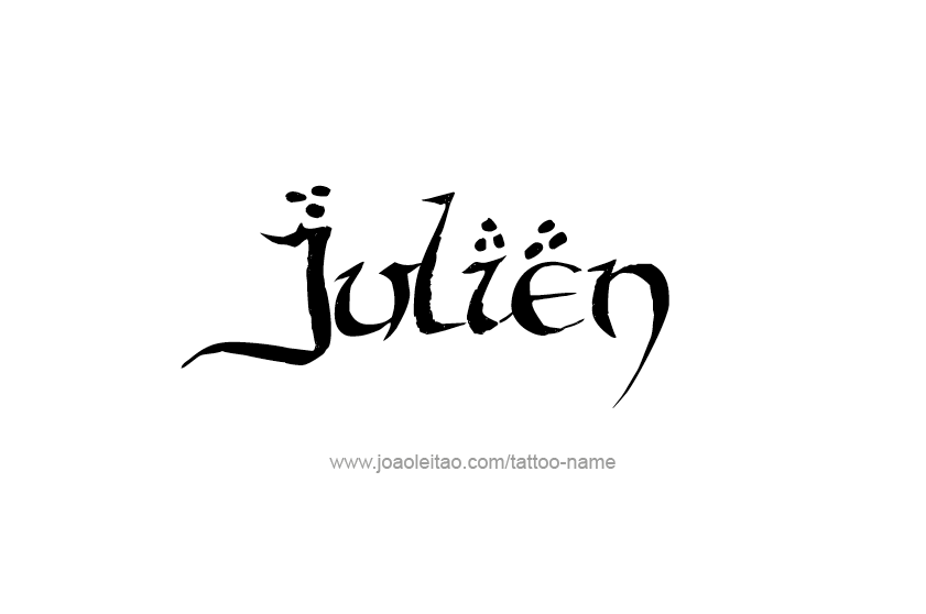 Tattoo Design  Name Julien   