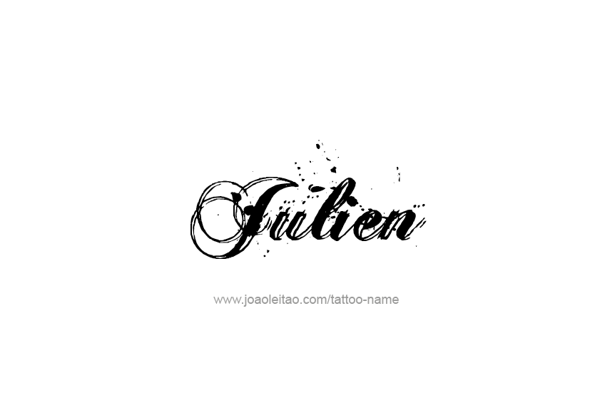 Tattoo Design  Name Julien   