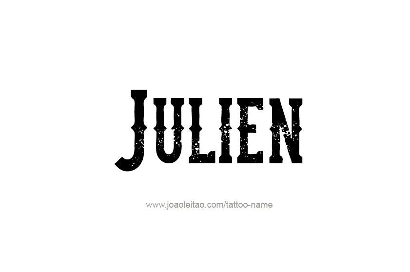 Tattoo Design  Name Julien   