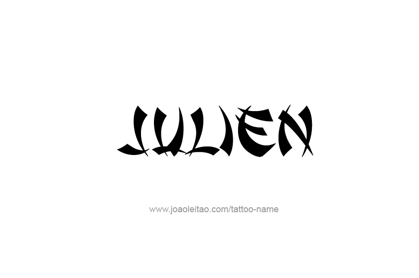 Tattoo Design  Name Julien