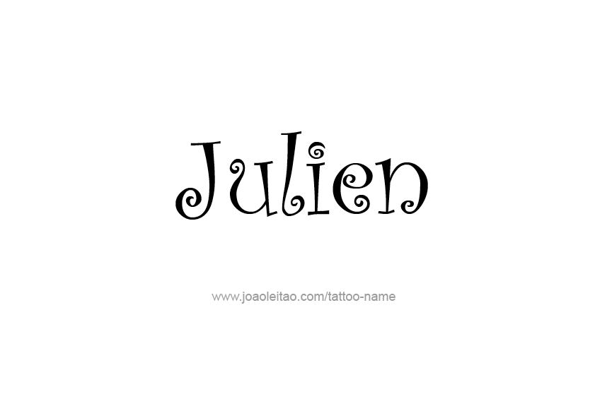 Tattoo Design  Name Julien   