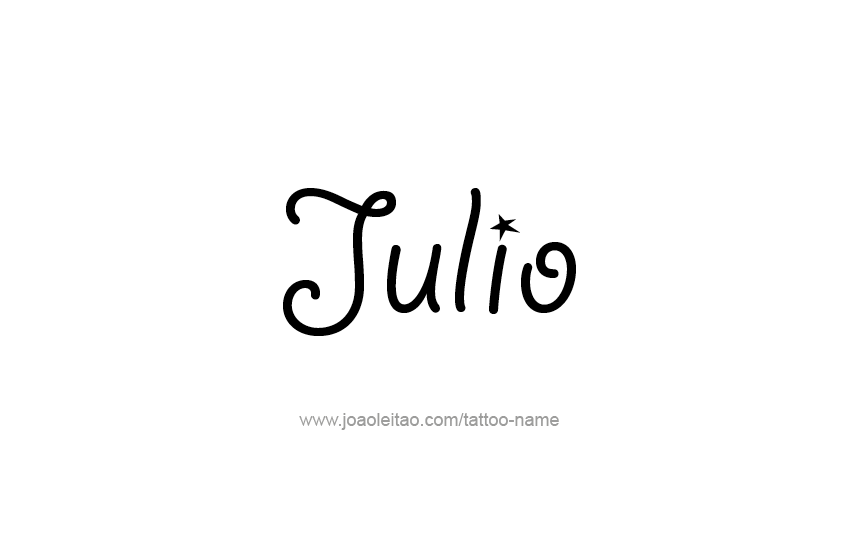 Tattoo Design  Name Julio   