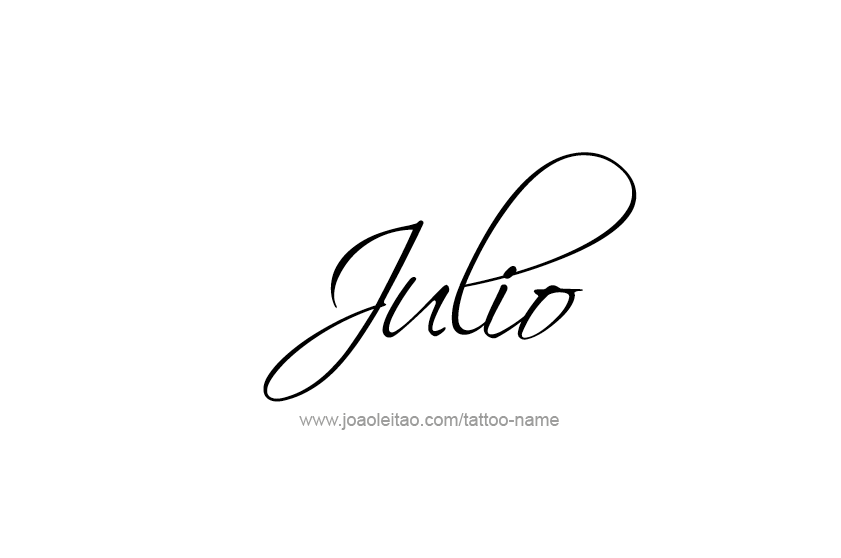 Tattoo Design  Name Julio   