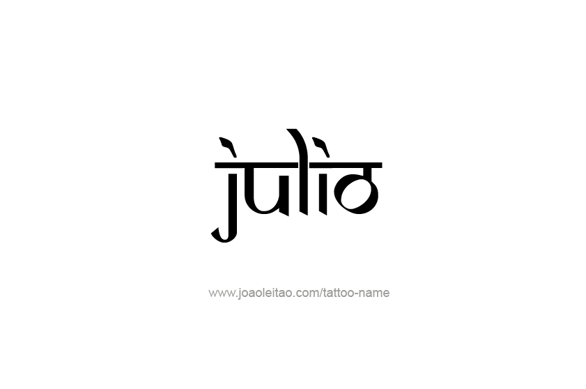 Tattoo Design  Name Julio   