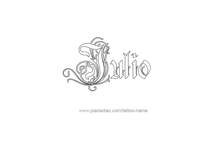 Tattoo Design  Name Julio   