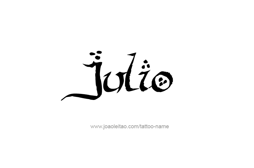 Tattoo Design  Name Julio   