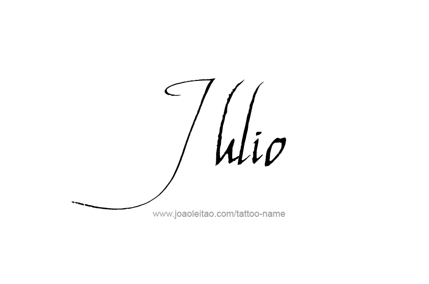 Tattoo Design  Name Julio   