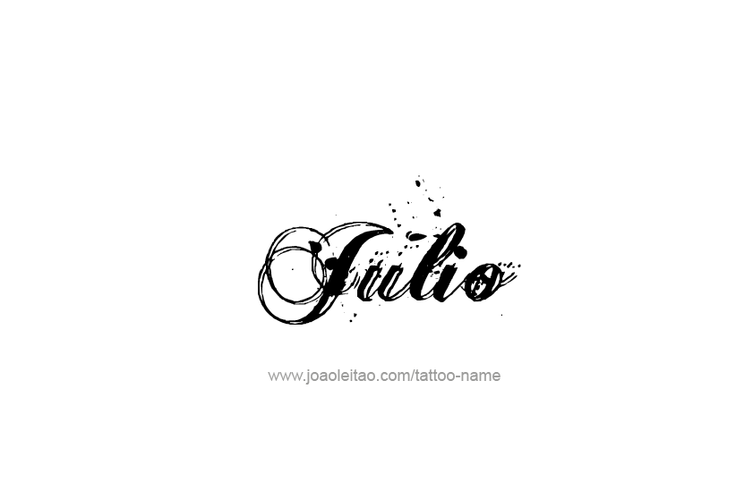 Tattoo Design  Name Julio   