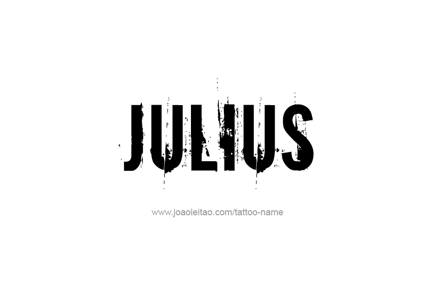 Tattoo Design  Name Julius   