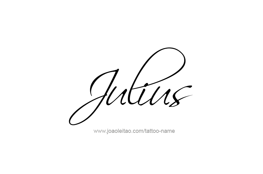 Tattoo Design  Name Julius   