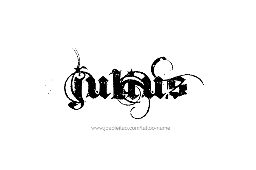 Tattoo Design  Name Julius   