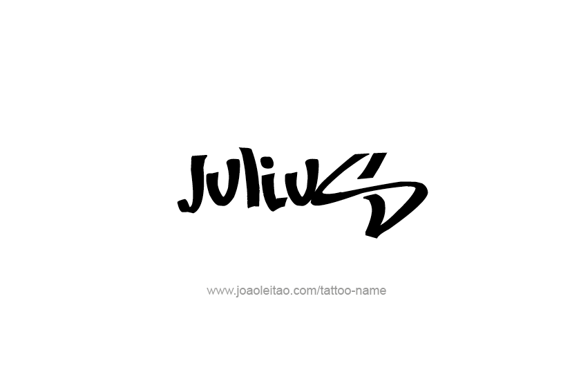 Tattoo Design  Name Julius   