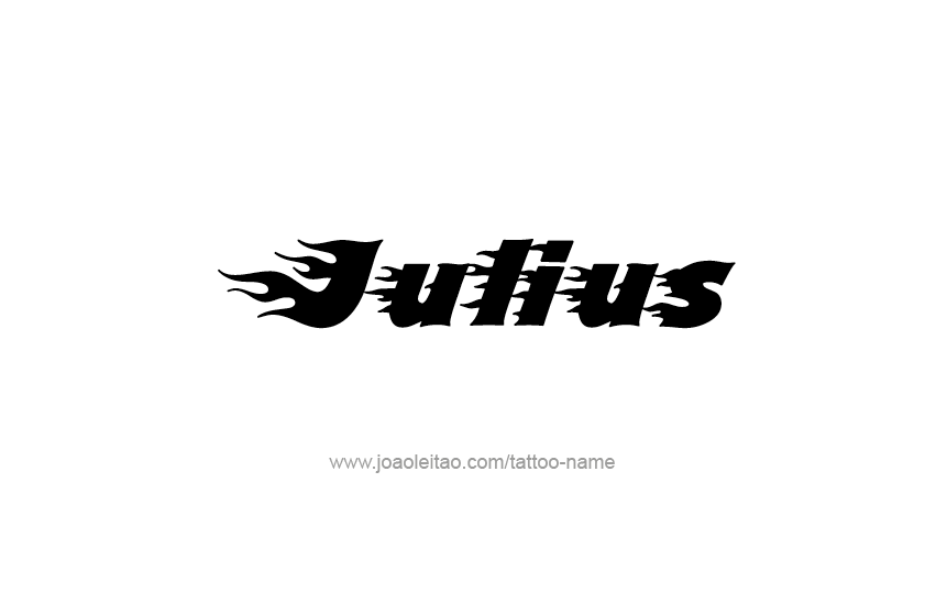 Tattoo Design  Name Julius   