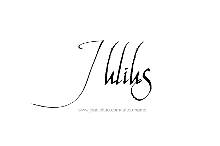 Tattoo Design  Name Julius   