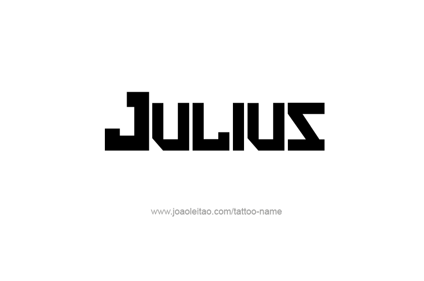 Tattoo Design  Name Julius   