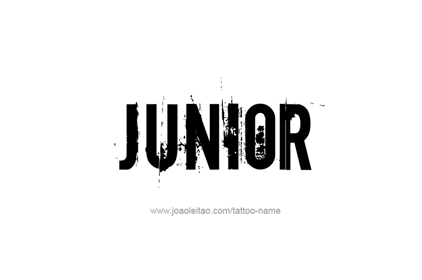 Tattoo Design  Name Junior   