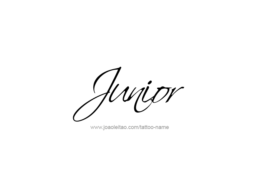 Tattoo Design  Name Junior   