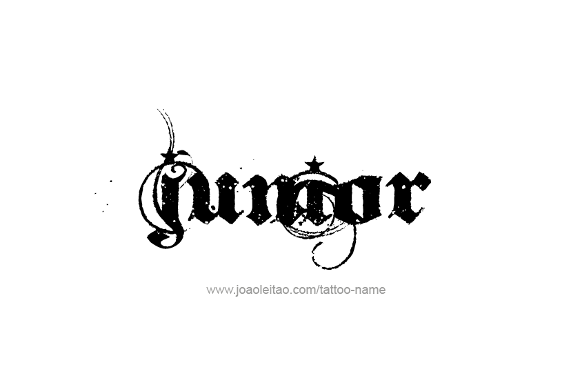 Tattoo Design  Name Junior   