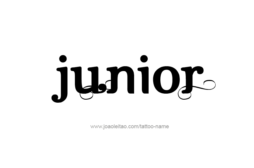 Tattoo Design  Name Junior   