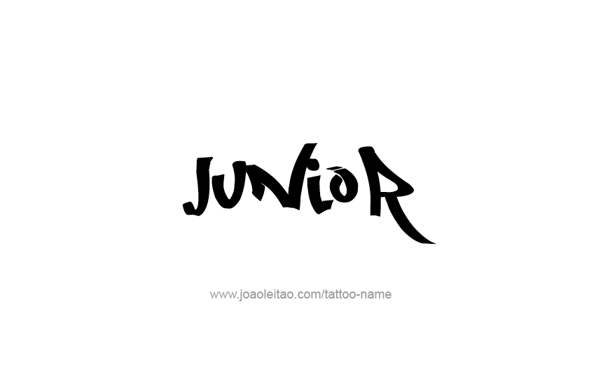 Tattoo Design  Name Junior   