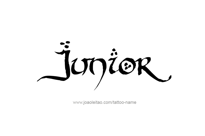 Tattoo Design  Name Junior   