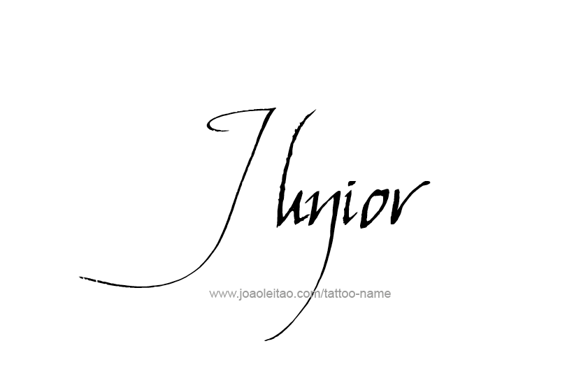 Tattoo Design  Name Junior   